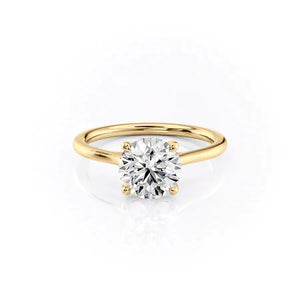 The Lexie Set With A 2 Carat Round Lab Diamond