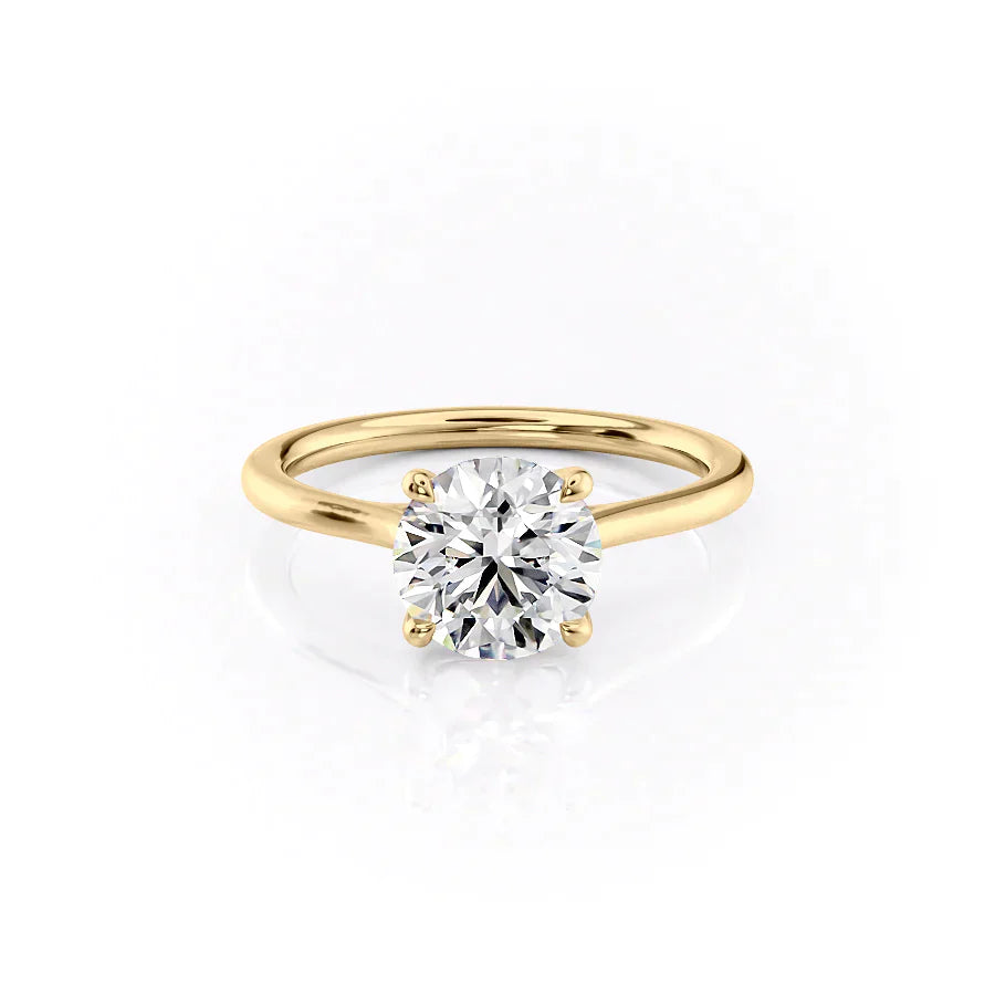 The Lexie Set With A 4.5 Carat Round Moissanite