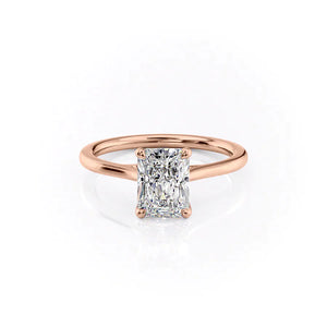 The Lexie Set With A 1.5 Carat Radiant Moissanite