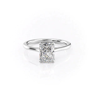 The Lexie Set With A 2.5 Carat Radiant Moissanite