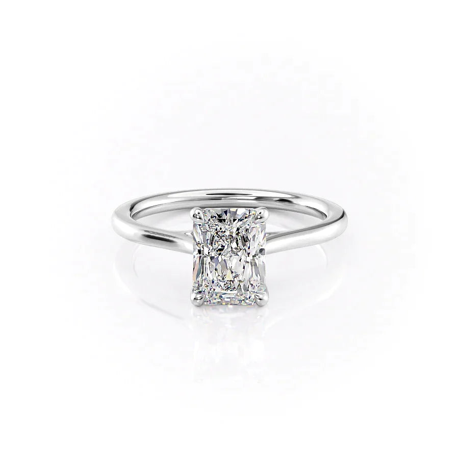 The Lexie Set With A Radiant Moissanite