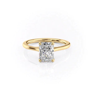 The Lexie Set With A 3 Carat Radiant Lab Diamond
