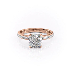 The Jennifer Set With A 2.5 Carat Cushion Lab Diamond