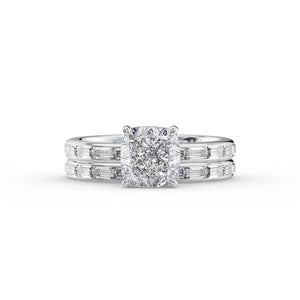 The Jennifer Set With A 3 Carat Cushion Lab Diamond