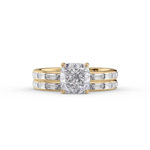 The Jennifer Set With A 2 Carat Cushion Lab Diamond