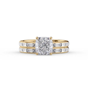 The Jennifer Set With A 2 Carat Cushion Lab Diamond