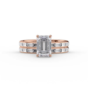 The Jennifer Set With A 2 Carat Emerald Lab Diamond