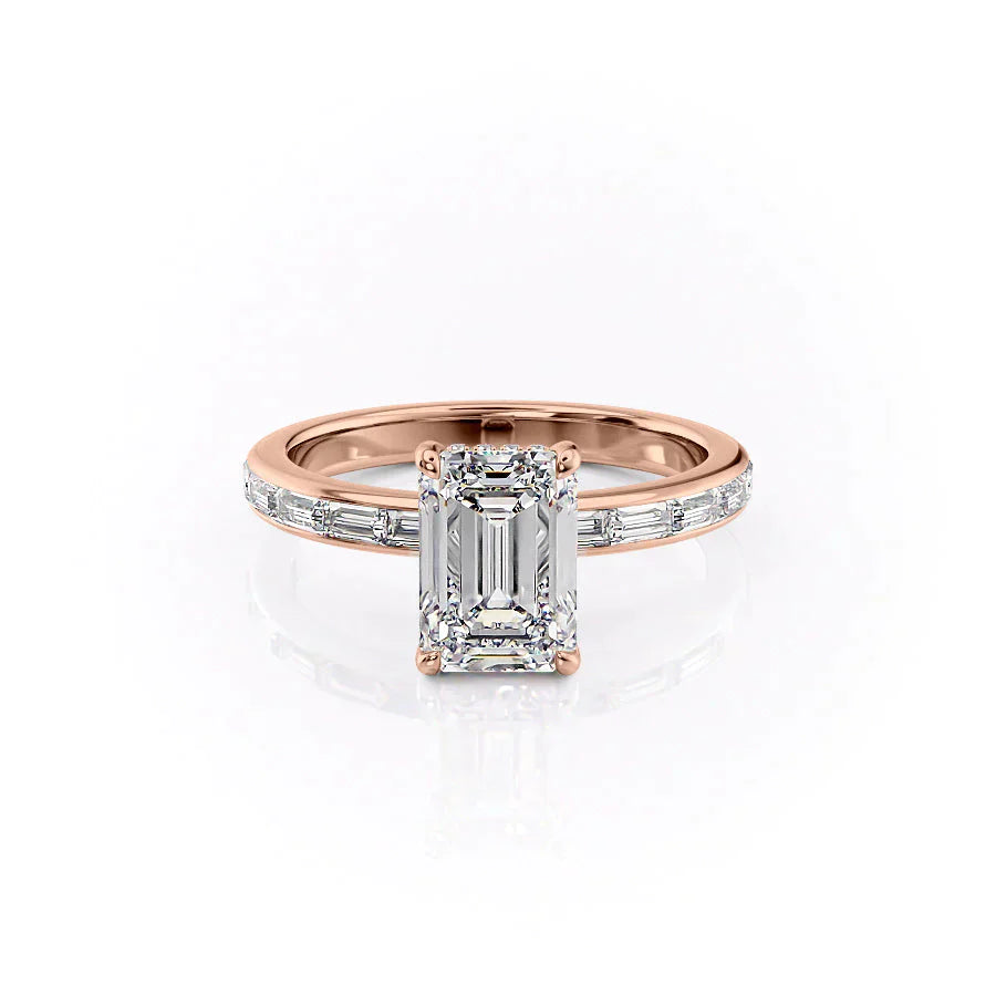 The Jennifer Set With A 2 Carat Emerald Lab Diamond