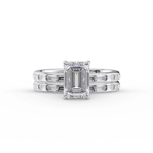 The Jennifer Set With A 2 Carat Emerald Lab Diamond