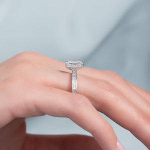 The Jennifer Set With A 2 Carat Emerald Lab Diamond
