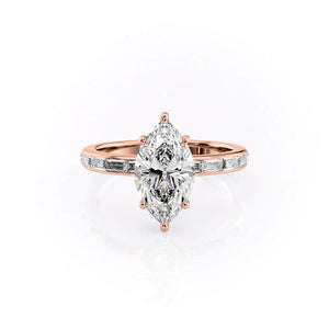 The Jennifer Set With A 2.5 Carat Marquise Moissanite