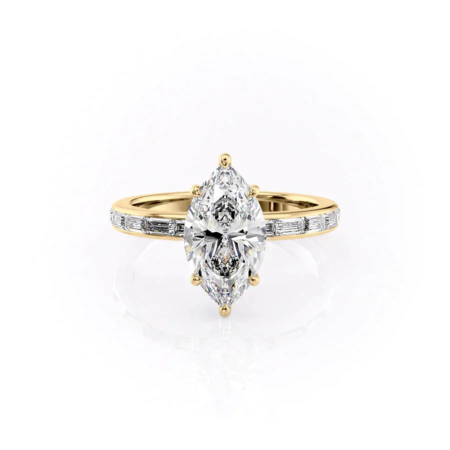 The Jennifer Set With A 2 Carat Marquise Lab Diamond