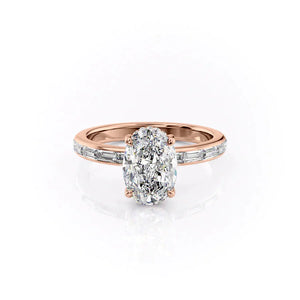 The Jennifer Set With A 1 Carat Oval Lab Diamond