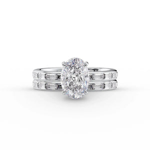 The Jennifer Set With A 2 Carat Oval Lab Diamond
