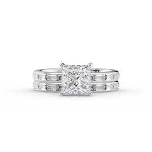 The Jennifer Set With A 2 Carat Princess Lab Diamond