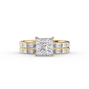 The Jennifer Set With A 2 Carat Princess Lab Diamond