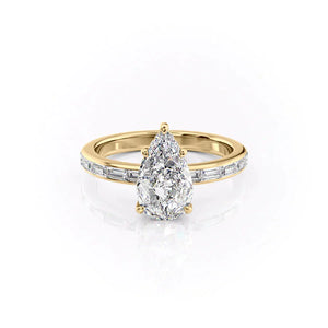 The Jennifer Set With A 1 Carat Pear Lab Diamond