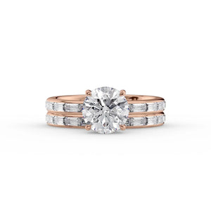 The Jennifer Set With A 2.5 Carat Round Moissanite