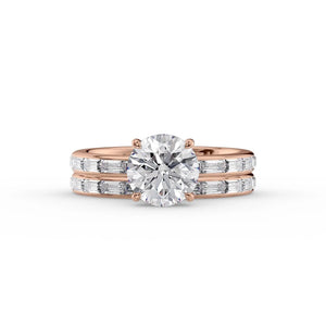 The Jennifer Set With A 2 Carat Round Lab Diamond