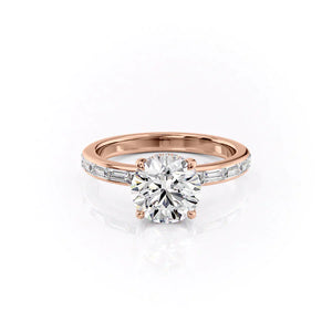 The Jennifer Set With A 3 Carat Round Moissanite
