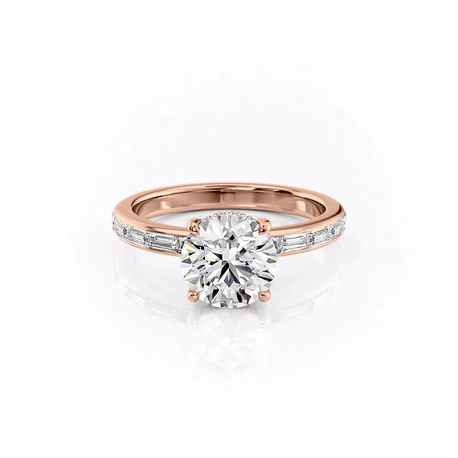 The Jennifer Set With A 2 Carat Round Moissanite