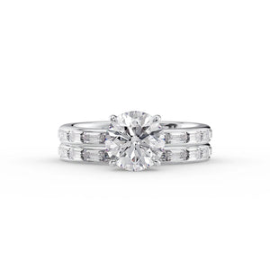 The Jennifer Set With A 2 Carat Round Lab Diamond