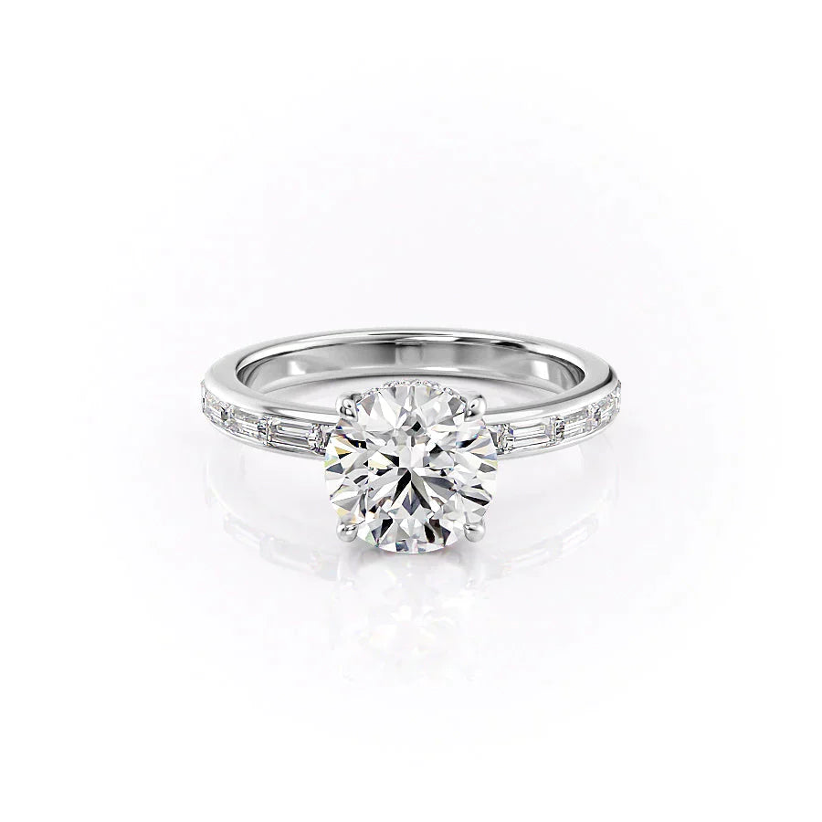 The Jennifer Set With A 1.5 Carat Round Lab Diamond