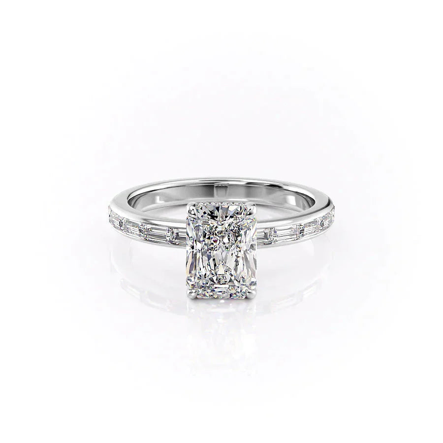 The Jennifer Set With A 4 Carat Radiant Moissanite