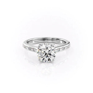 The Monica Set With A Round Moissanite