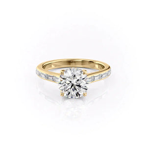 The Monica Set With A 1 Carat Round Lab Diamond