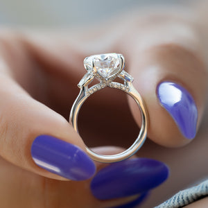 The Megan Set With A 2 Carat Round Lab Diamond