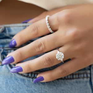 The Megan Set With A 2 Carat Round Lab Diamond