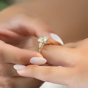 The Megan Set With A 2 Carat Round Lab Diamond