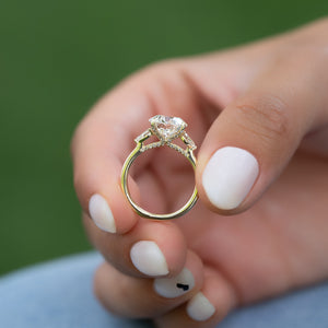 The Megan Set With A 2 Carat Round Lab Diamond