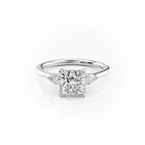 The Megan Set With A 5 Carat Princess Moissanite
