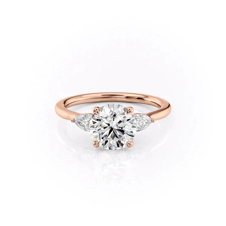 The Megan Set With A 2 Carat Round Lab Diamond