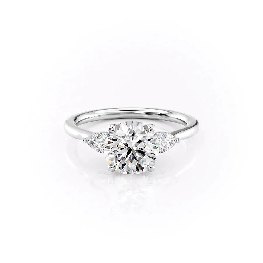 The Megan Set With A 1.5 Carat Round Lab Diamond