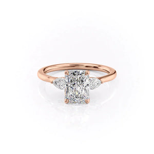 The Megan Set With A 2 Carat Radiant Moissanite