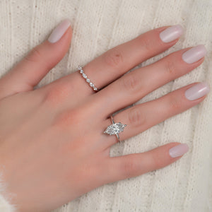 The Ashley Set With A 2 Carat Marquise Lab Diamond