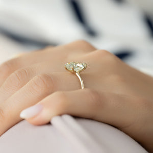 The Ashley Set With A 2 Carat Marquise Lab Diamond