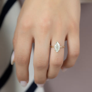 The Ashley Set With A 2 Carat Marquise Lab Diamond