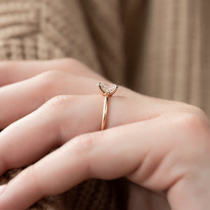 The Ashley Set With A 2 Carat Oval Lab Diamond