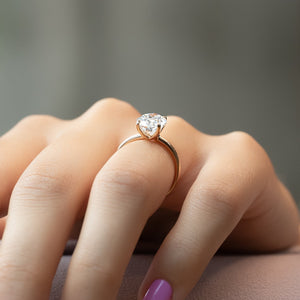The Ashley Set With A 2 Carat Oval Lab Diamond