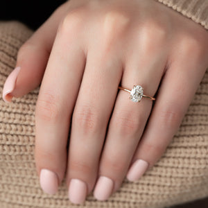 The Ashley Set With A 2 Carat Oval Lab Diamond