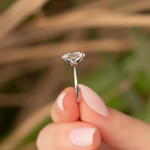 The Ashley Set With A 2 Carat Oval Lab Diamond