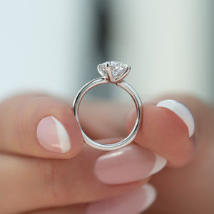 The Ashley Set With A 2 Carat Oval Lab Diamond