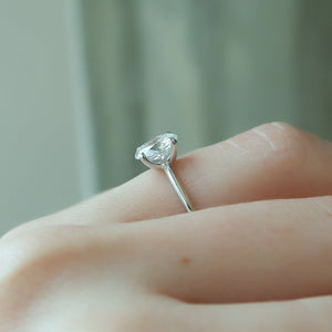 The Ashley Set With A 2 Carat Oval Lab Diamond