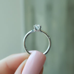 The Ashley Set With A 2 Carat Oval Lab Diamond