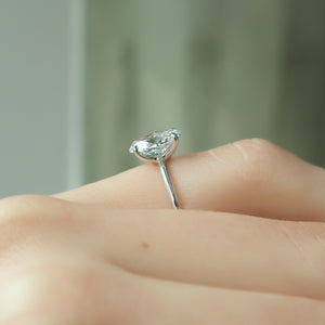 The Ashley Set With A 2 Carat Oval Lab Diamond