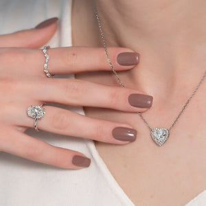 The Ashley Set With A 2 Carat Oval Lab Diamond